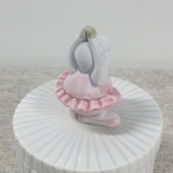 Vintage Fitz & Floyd Pig With Tutu Ceramic Trinket Box 1979 - Picture 3 of 6